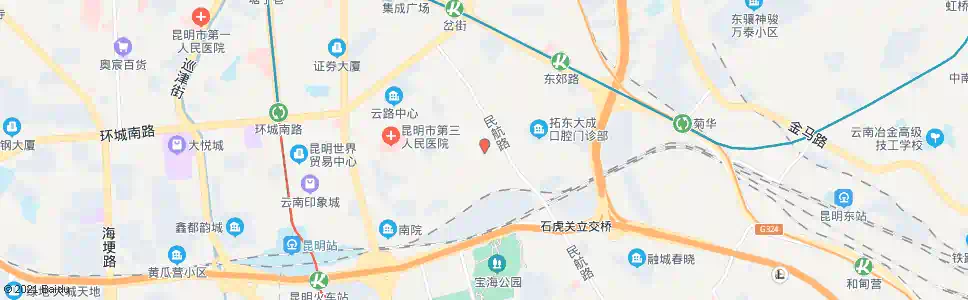 昆明民航路口(吴井路)_公交站地图_昆明公交_妙搜公交查询2025