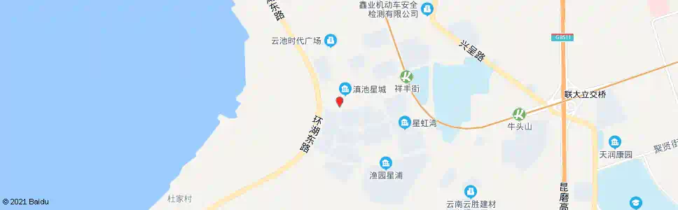 昆明蓝瑰街口海湖路_公交站地图_昆明公交_妙搜公交查询2025