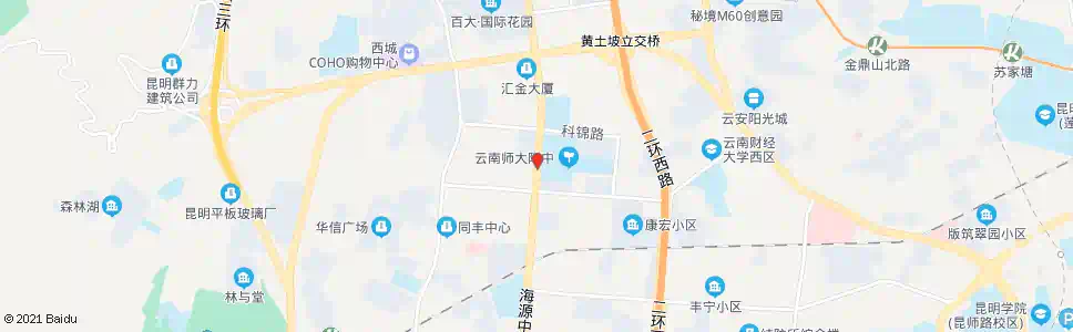昆明海源中路_公交站地图_昆明公交_妙搜公交查询2025