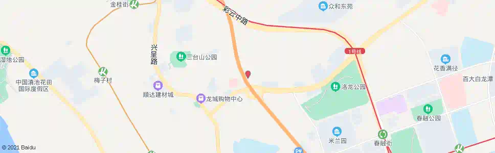 昆明呈贡(环城东路)_公交站地图_昆明公交_妙搜公交查询2025