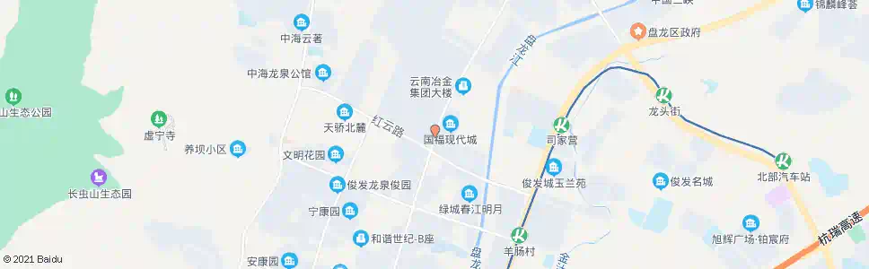 昆明北仓村_公交站地图_昆明公交_妙搜公交查询2025