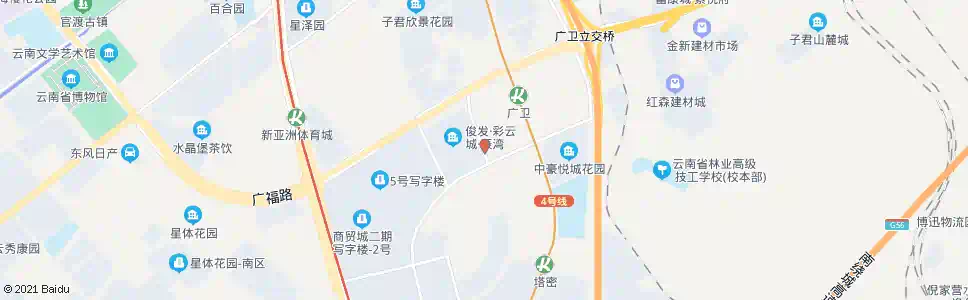 昆明螺蛳湾三期(商海路)_公交站地图_昆明公交_妙搜公交查询2025