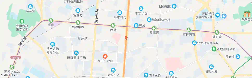昆明西苑立交桥南口_公交站地图_昆明公交_妙搜公交查询2025