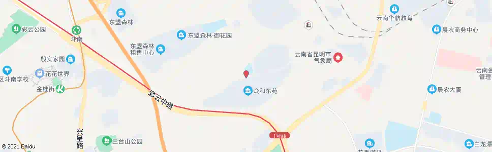 昆明众和东苑_公交站地图_昆明公交_妙搜公交查询2025