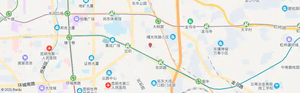 昆明董家湾东_公交站地图_昆明公交_妙搜公交查询2025