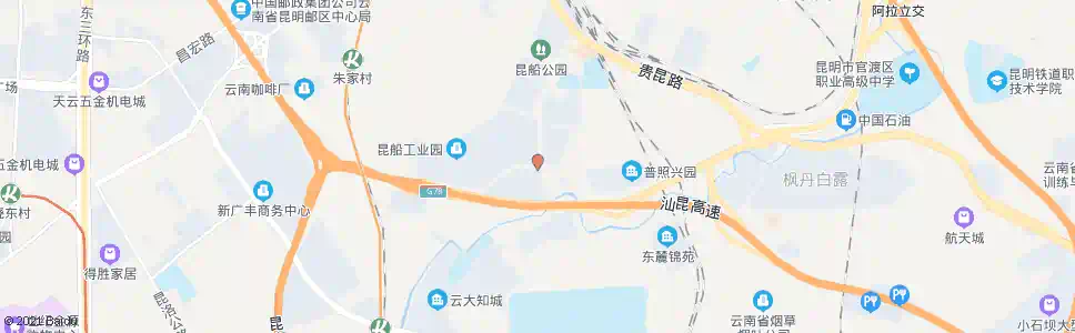 昆明昆船南门_公交站地图_昆明公交_妙搜公交查询2025