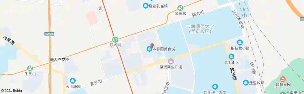昆明沐春园小区_公交站地图_昆明公交_妙搜公交查询2025