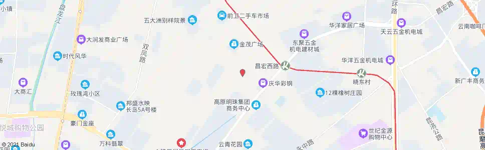 昆明阿角村(昌宏西路地铁站)_公交站地图_昆明公交_妙搜公交查询2025