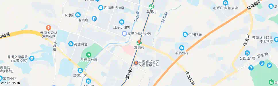 昆明霖雨路口_公交站地图_昆明公交_妙搜公交查询2025