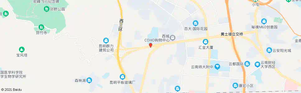 昆明黑林铺(黑林铺前街)_公交站地图_昆明公交_妙搜公交查询2025