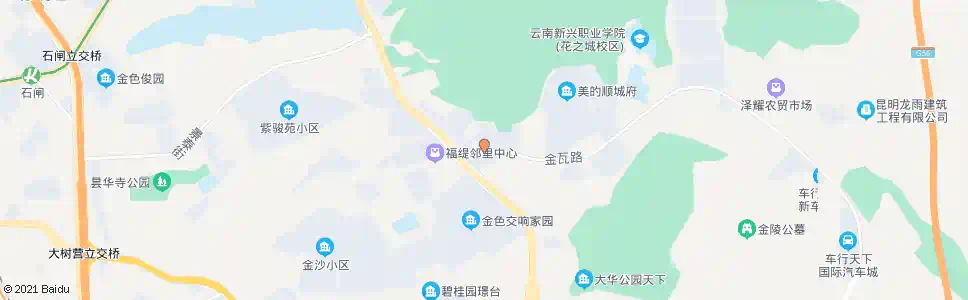 昆明东三环路口(金瓦路)_公交站地图_昆明公交_妙搜公交查询2025