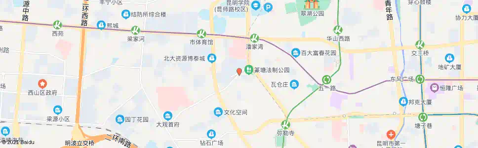 昆明篆塘(大观路)_公交站地图_昆明公交_妙搜公交查询2025