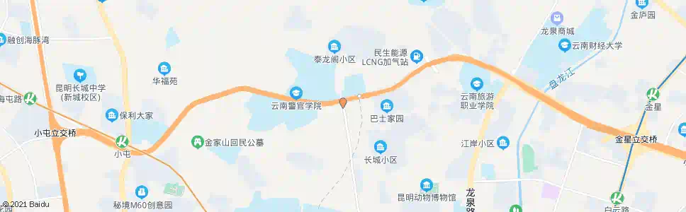 昆明北教场立交桥_公交站地图_昆明公交_妙搜公交查询2025