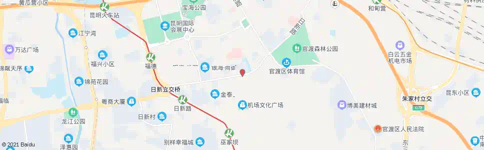 昆明关平路口(日新中路)_公交站地图_昆明公交_妙搜公交查询2025