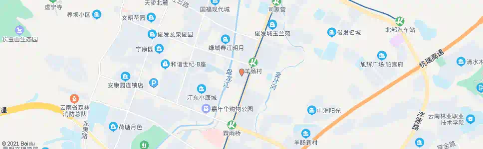 昆明金江小区_公交站地图_昆明公交_妙搜公交查询2025