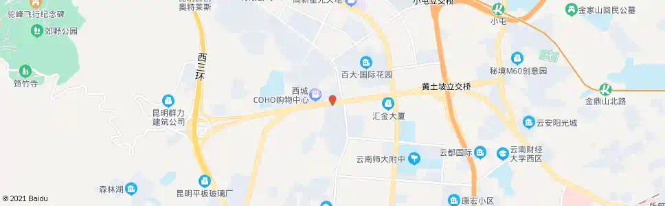 昆明滇缅大道(假日城市小区)_公交站地图_昆明公交_妙搜公交查询2025