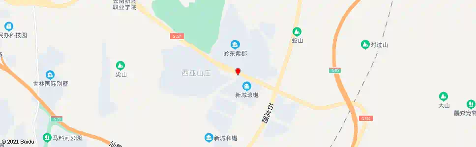 昆明大石坝(石安公路)_公交站地图_昆明公交_妙搜公交查询2025