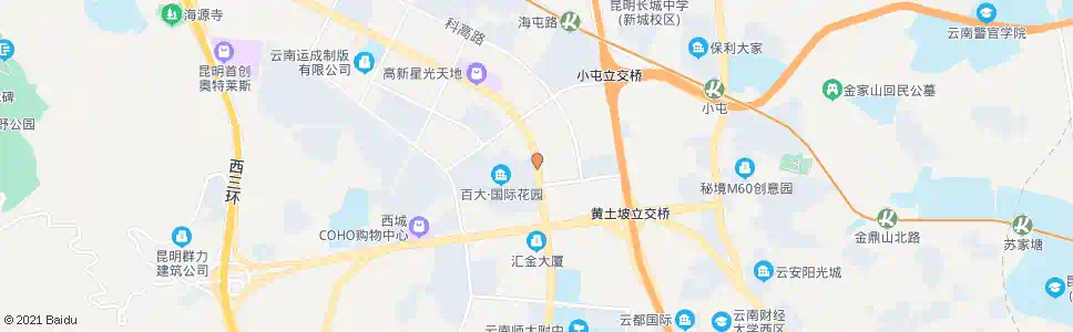 昆明国际花园(海源北路)_公交站地图_昆明公交_妙搜公交查询2025