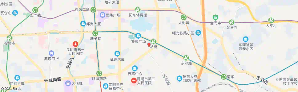 昆明泰丽酒店_公交站地图_昆明公交_妙搜公交查询2025