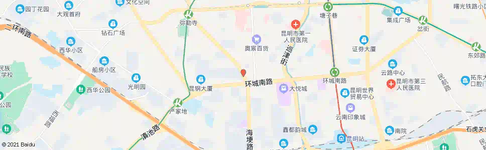 昆明西岳庙(西昌路)_公交站地图_昆明公交_妙搜公交查询2025