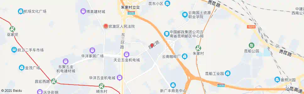 昆明广玉路口经景路_公交站地图_昆明公交_妙搜公交查询2025