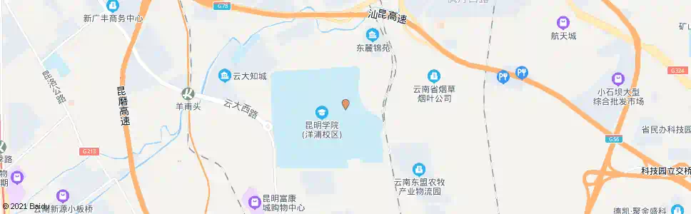 昆明田径场_公交站地图_昆明公交_妙搜公交查询2025