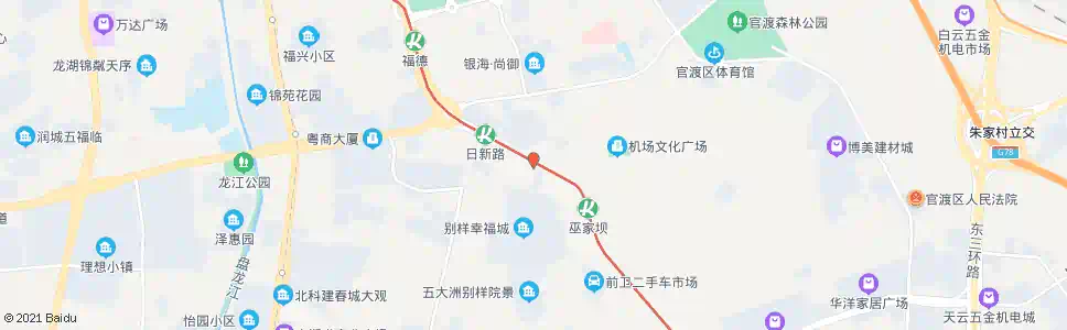 昆明日新村(春城路)_公交站地图_昆明公交_妙搜公交查询2025