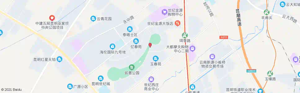 昆明探春苑_公交站地图_昆明公交_妙搜公交查询2025