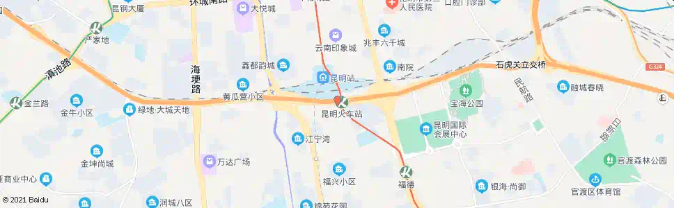 昆明西校区天桥口_公交站地图_昆明公交_妙搜公交查询2025