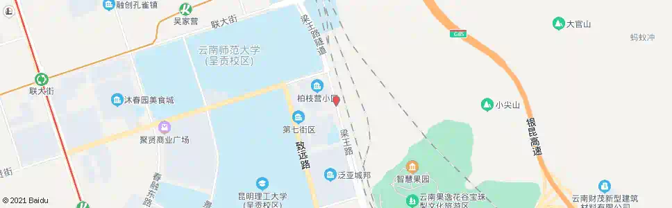 昆明柏枝营(梁王路)_公交站地图_昆明公交_妙搜公交查询2025