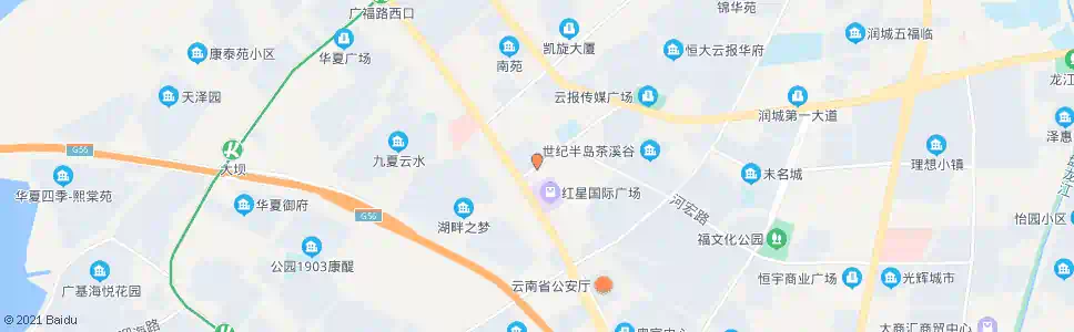昆明广福路口陆家路_公交站地图_昆明公交_妙搜公交查询2025