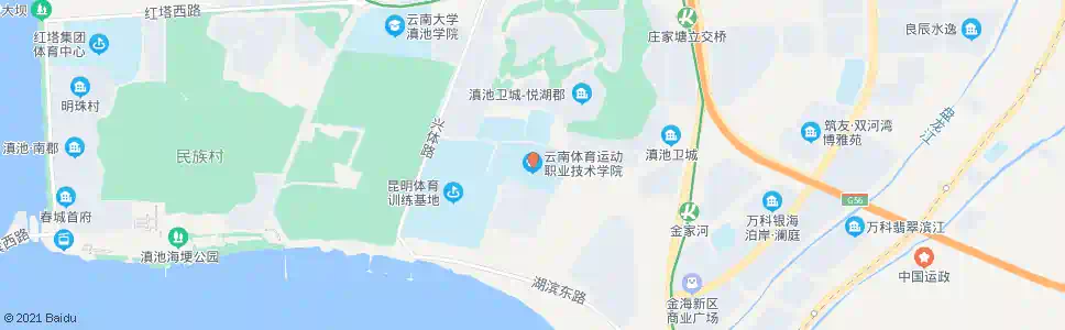 昆明云南体育学院_公交站地图_昆明公交_妙搜公交查询2025