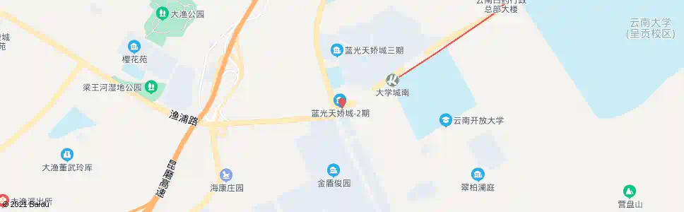 昆明园宝村_公交站地图_昆明公交_妙搜公交查询2025