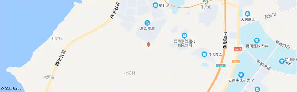 昆明松花铺北_公交站地图_昆明公交_妙搜公交查询2025