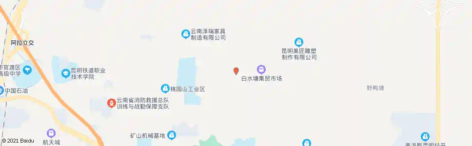 昆明白水塘中村_公交站地图_昆明公交_妙搜公交查询2025