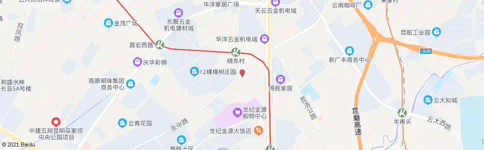 昆明雨龙村(永中路)_公交站地图_昆明公交_妙搜公交查询2025