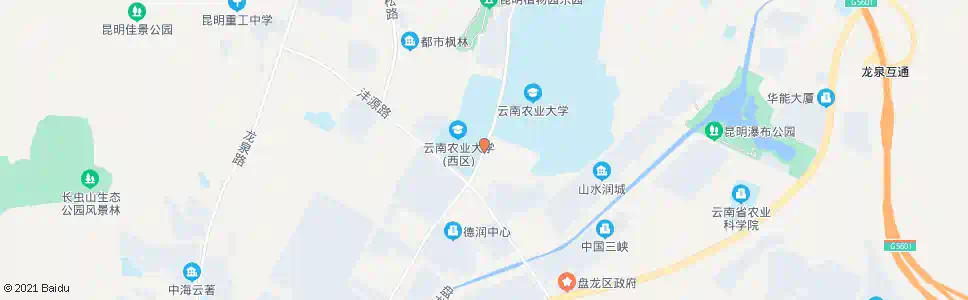 昆明落索坡村口_公交站地图_昆明公交_妙搜公交查询2025