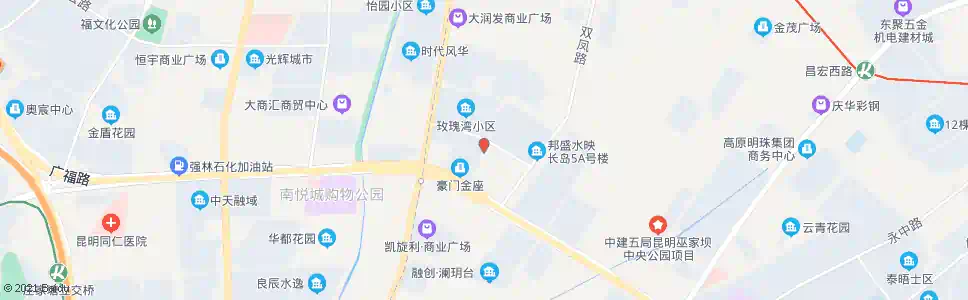 昆明假日湾小区(锦西路)_公交站地图_昆明公交_妙搜公交查询2025