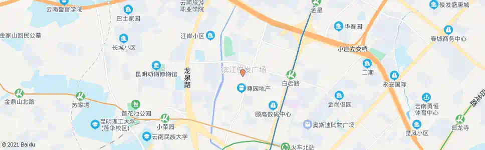 昆明滨江俊发商业大道_公交站地图_昆明公交_妙搜公交查询2025