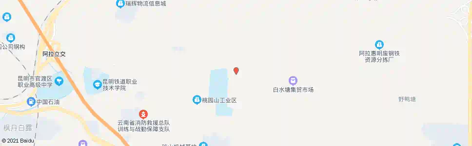 昆明白水塘上村_公交站地图_昆明公交_妙搜公交查询2025