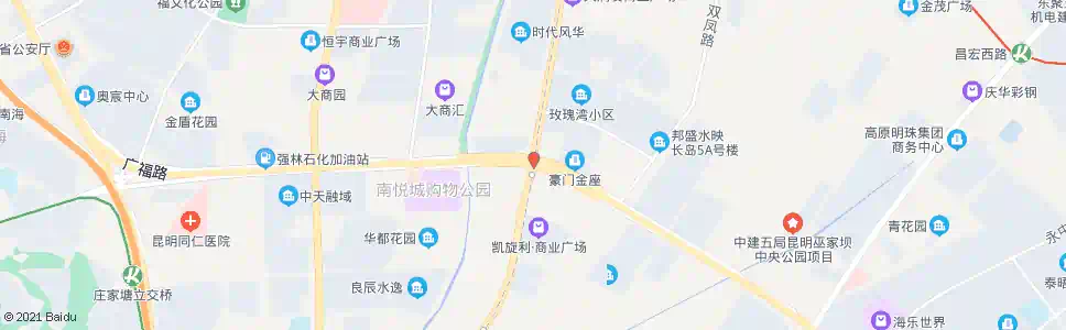 昆明官南路口(广福路)_公交站地图_昆明公交_妙搜公交查询2025