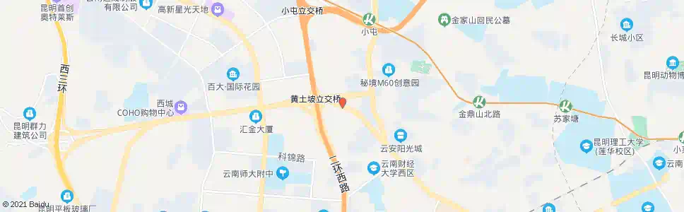 昆明黄土坡_公交站地图_昆明公交_妙搜公交查询2025