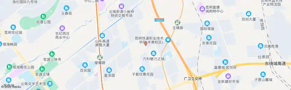 昆明子泰路口广居路_公交站地图_昆明公交_妙搜公交查询2025