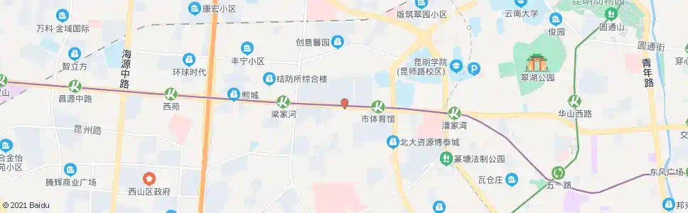 昆明赵家堆_公交站地图_昆明公交_妙搜公交查询2025