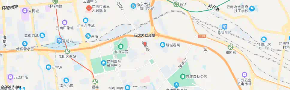昆明关兴路口(民航路)_公交站地图_昆明公交_妙搜公交查询2025