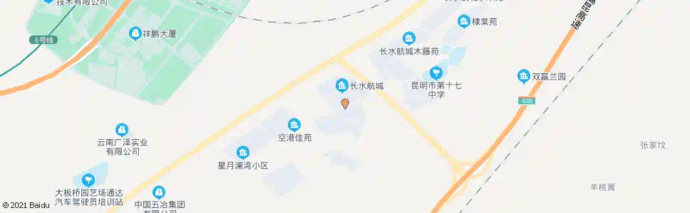 昆明长水航城小区_公交站地图_昆明公交_妙搜公交查询2025