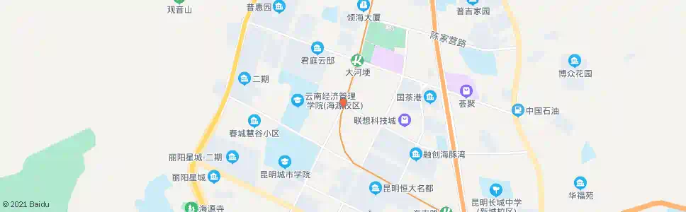 昆明金川路口大塘路_公交站地图_昆明公交_妙搜公交查询2025