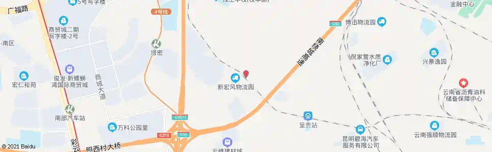 昆明跑马山中段_公交站地图_昆明公交_妙搜公交查询2025