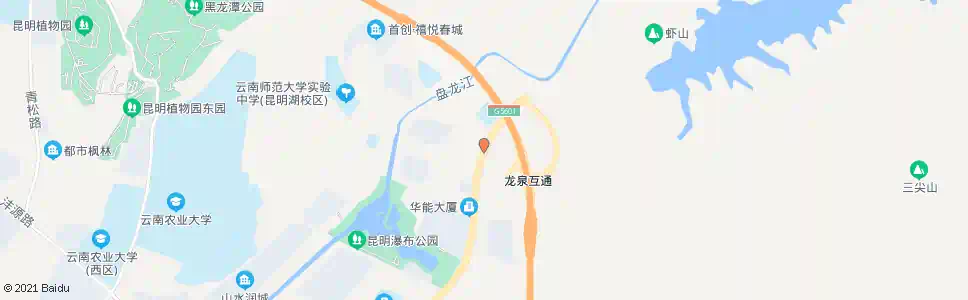 昆明回龙村_公交站地图_昆明公交_妙搜公交查询2025