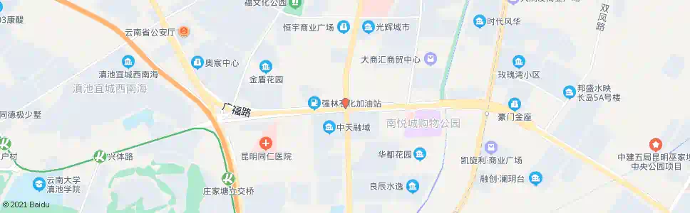 昆明广福路口前兴路_公交站地图_昆明公交_妙搜公交查询2025